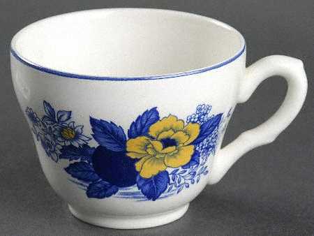 Surrey Blue & Yellow Flat Cup