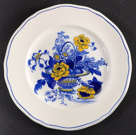 Surrey Blue & Yellow Salad Plate