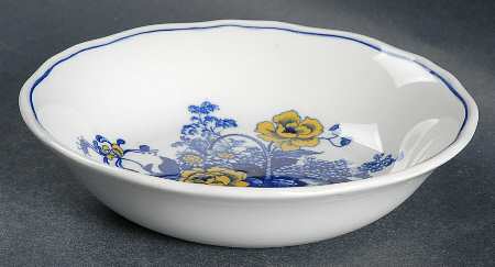 Surrey Blue & Yellow Fruit/Dessert (Sauce) Bowl