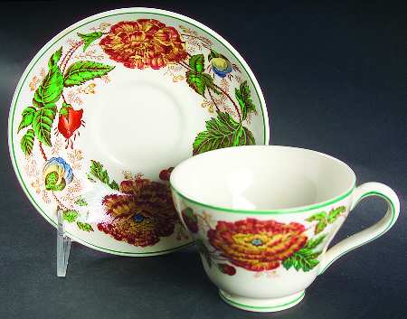 Surrey Rust Footed Cup & Saucer Set