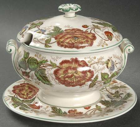 Surrey Rust Sauce Boat & Lid with Underplate
