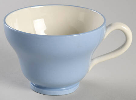 Summer Sky Blue and White (Barlaston Shape) Footed Cup