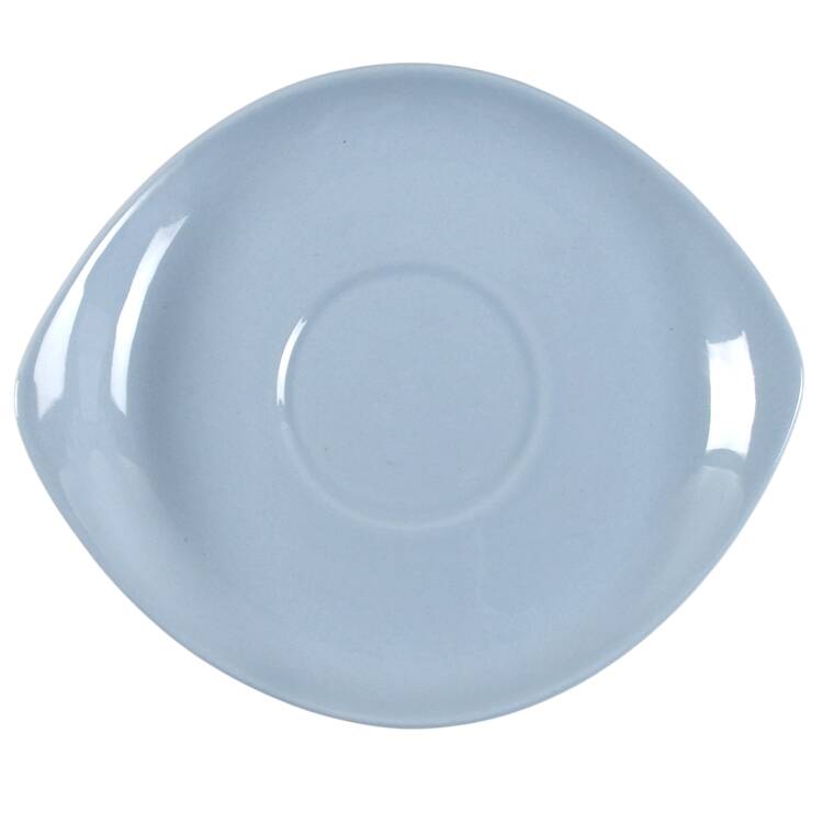Summer Sky Blue and White (Barlaston Shape) Saucer for Cream Soup Bowl & Lid