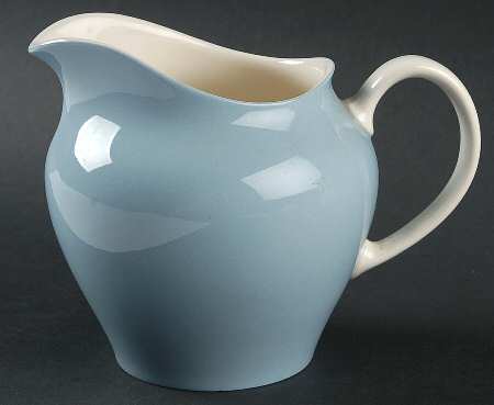Summer Sky Blue and White (Barlaston Shape) 16 Oz Pitcher