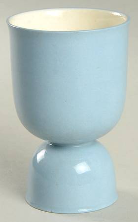 Summer Sky Blue and White (Barlaston Shape) Double Egg Cup