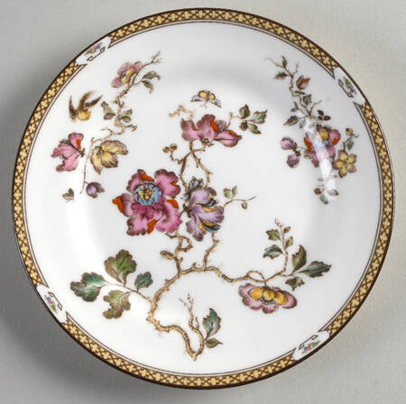 Swallow (Yellow Brown Trim) Bread & Butter Plate