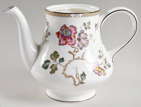 Swallow (Yellow Brown Trim) Teapot No Lid