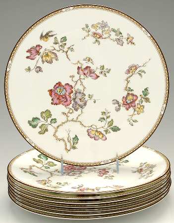 Swallow (Yellow Brown Trim) Dinner Plate - Set of 8