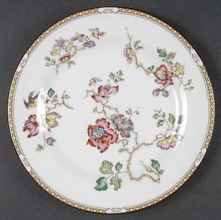 Swallow (Yellow Brown Trim) Salad Plate