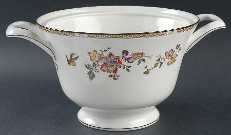 Swallow (Yellow Brown Trim) Tureen No Lid