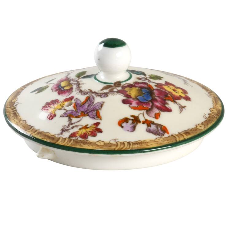 Swallow (Green Trim) Lid for Teapot