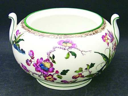 Swallow (Green Trim) 146 Shape Sugar Bowl No Lid