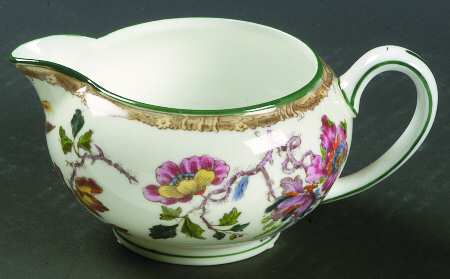 Swallow (Green Trim) 146 Shape Creamer