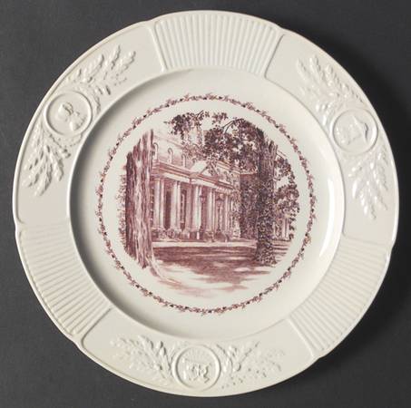 Swarthmore College Pink Dinner Plate