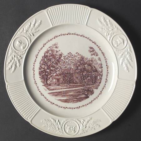 Swarthmore College Pink Dinner Plate