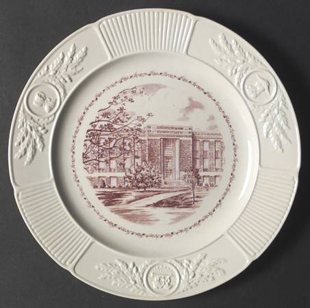 Swarthmore College Pink Dinner Plate