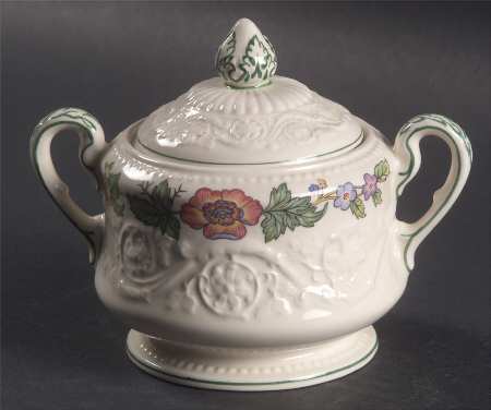 Tapestry Sugar Bowl & Lid