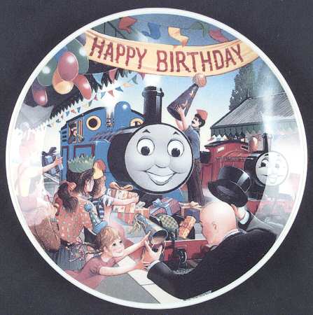 Thomas the Tank Engine Happy Birthday Plate
