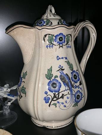 Tigris (Blue & Black) Coffee Pot & Lid