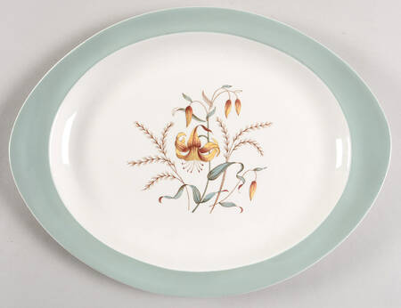 Tiger Lily 12" Oval Serving Platter