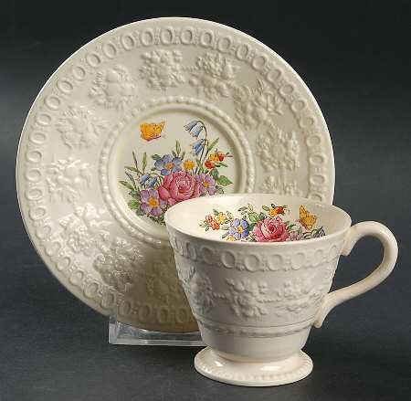 Tintern Footed Demitasse Cup & Saucer Set