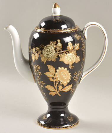 Tonquin Black Coffee Pot & Lid by Wedgwood