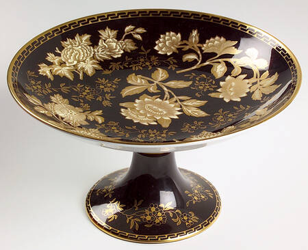 Tonquin Black Round Compote (Height X Width)
