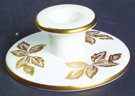 Tonquin Gold Single Light Candlestick by Wedgwood