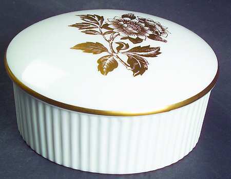 Tonquin Gold Round Box & Lid