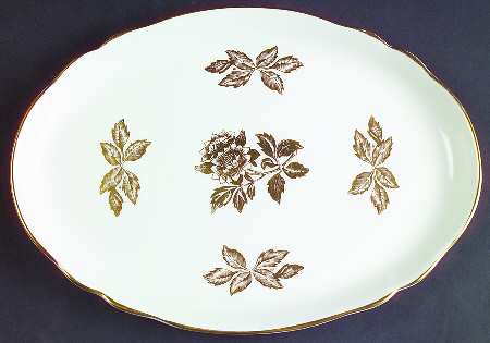 Tonquin Gold Medium Oval Tray