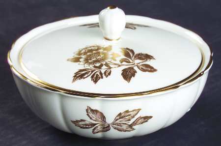 Tonquin Gold Murray Dish with Lid