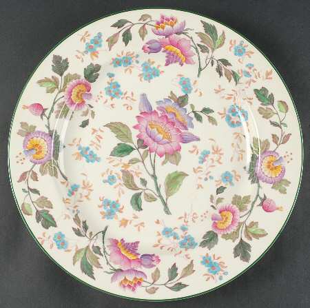Tonquin Ivory Multicolor (Scalloped) 15" Chop Plate (Round Platter)