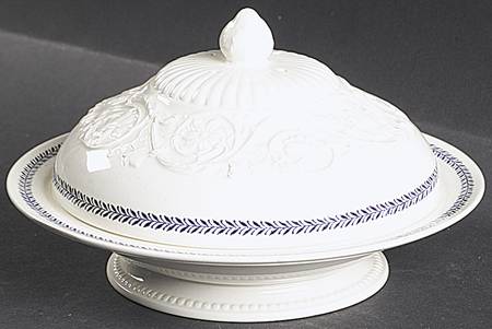 Torbay Blue Muffin Dish & Lid