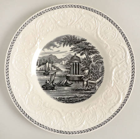 Torbay Black Salad Plate