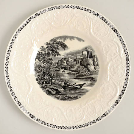 Torbay Black Salad Plate