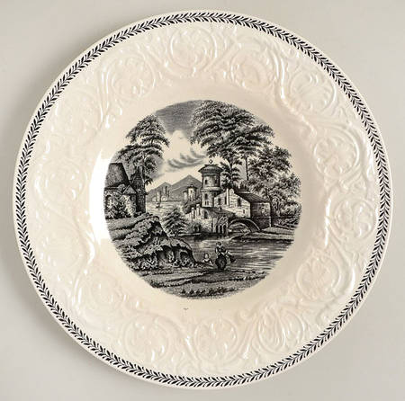 Torbay Black Salad Plate