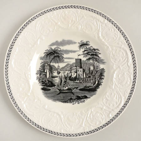 Torbay Black Salad Plate