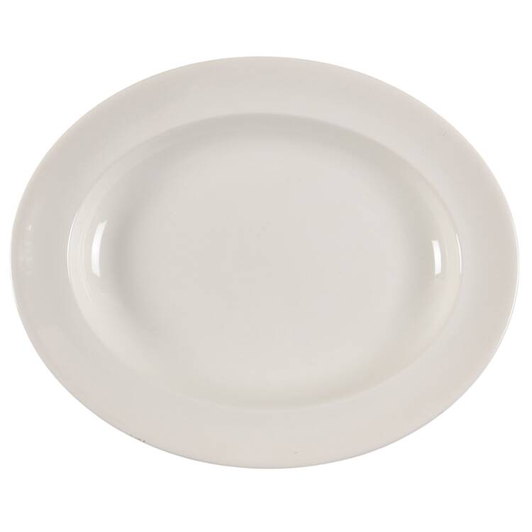 Traditional (Plain) 10" Oval Serving Platter by Wedgwood