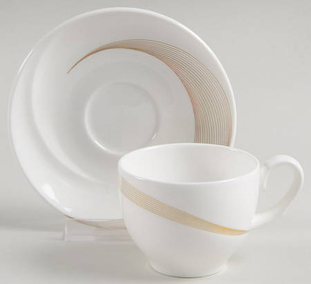 Tranquility Flat Demitasse Cup & Saucer Set