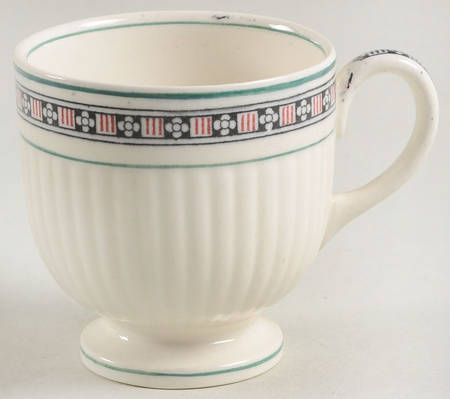 Trentham Light Blue Navy Footed Demitasse Cup
