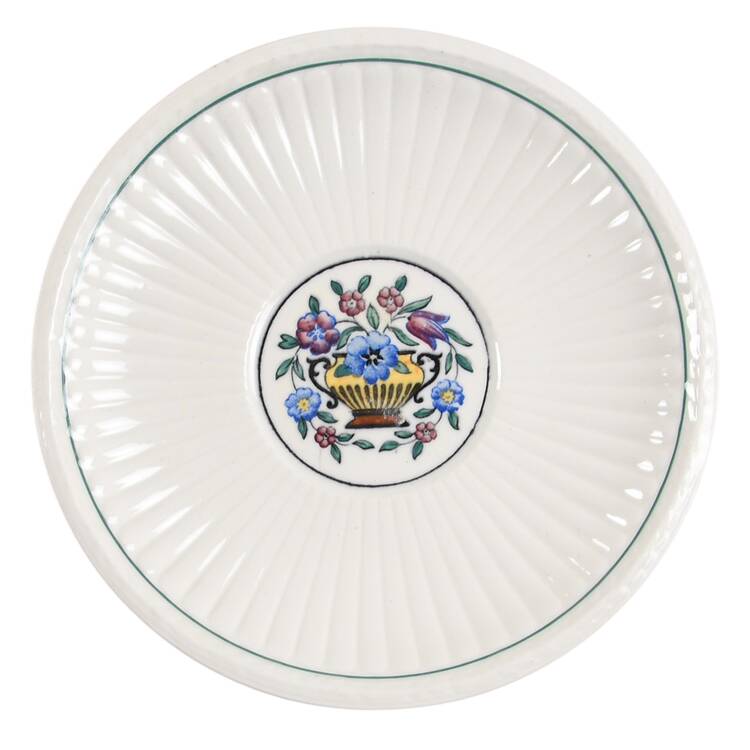 Trentham Light Blue Navy Saucer for Bouillon Cup