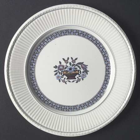 Trentham Light Blue Navy Luncheon Plate