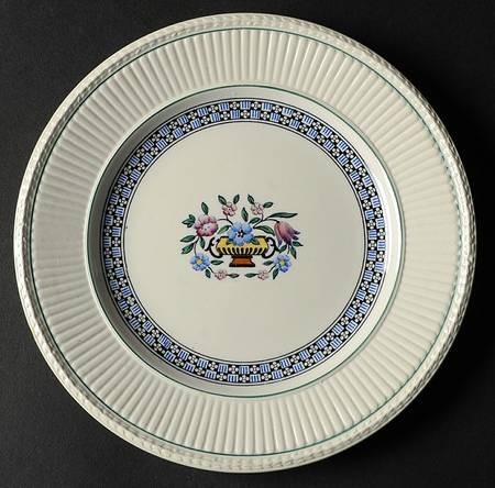 Trentham Light Blue Navy Dessert/Pie Plate