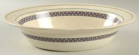 Trentham Red 11" Oval Vegetable Bowl