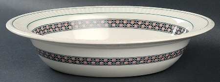 Trentham Red 9" Oval Vegetable Bowl