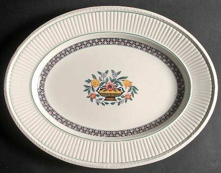 Trentham Red 15" Oval Serving Platter