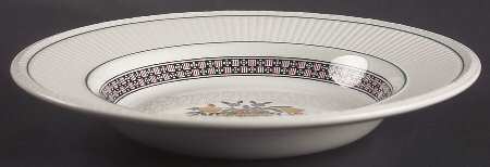 Trentham Red Large Rim Soup Bowl
