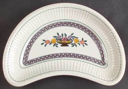 Trentham Red Crescent Salad Plate