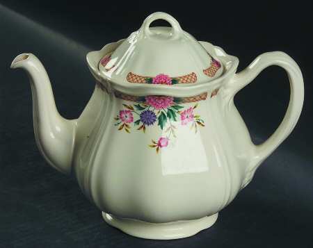Trellis Flower Teapot & Lid