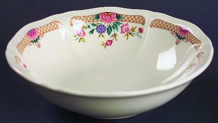 Trellis Flower Coupe Cereal Bowl